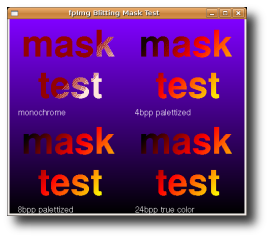 fpIMG Blitting Mask test