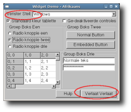 Components autosized to fit text.