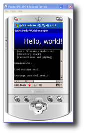 fpGFX running on a WinCE device